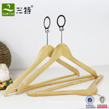 Hotel closet anti theft safe clothes wooden hanger